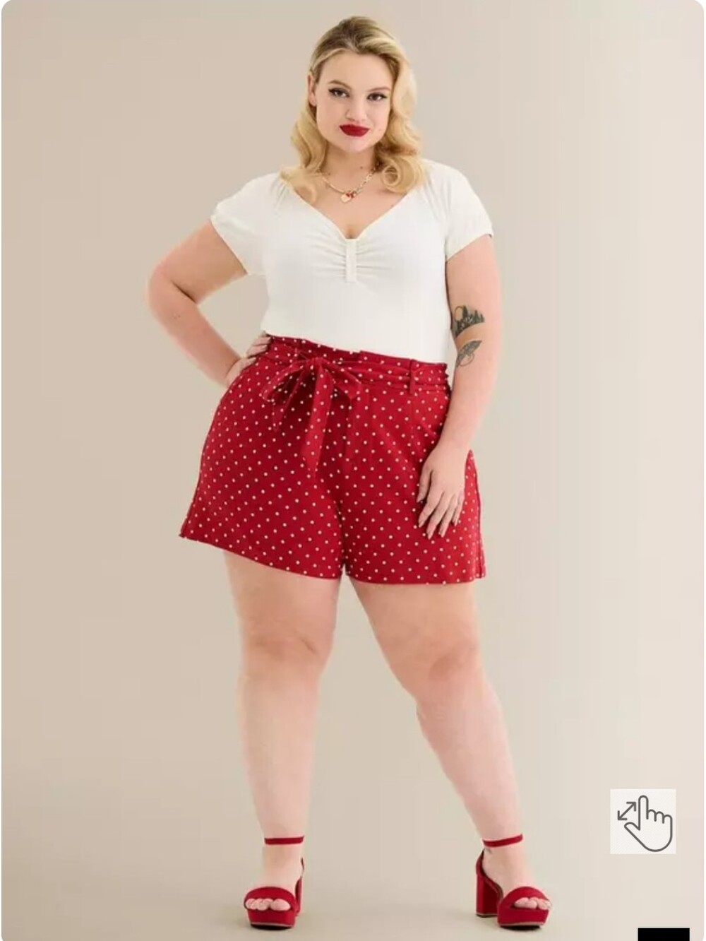 Torrid Retro Chic Tie-Front Short